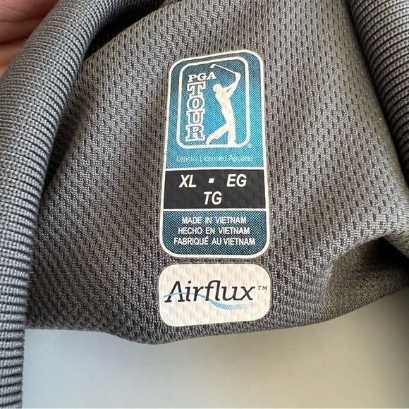 PGA Tour Long Sleeved Henley Polo Shirt - Picture 6 of 10